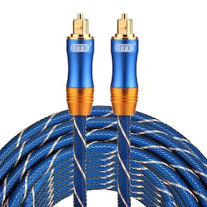 Cabo coaxial SPDIF EMK lsyj-a macho Toslink banhado a ouro de 10 m
