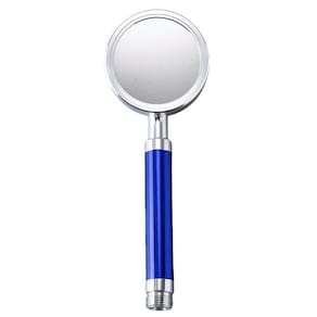 Cabeça de chuveiro portátil que economiza água, ABS, cromo, 8 cm de diâmetro
