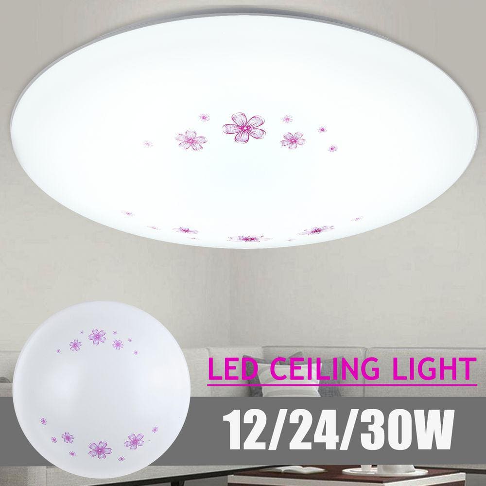 12/24/30W (20/28/35cm) 85V-265V Fixação moderna de luz de teto LED