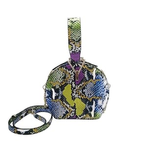 Verde#Bolsa Feminina Serpentine Bolsa Corrente Dourada Luz Du
