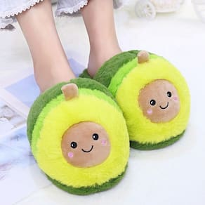 25cm Pelúcia Soft Abacate Chinelos Brinquedos Recheados Kawaii Abacate