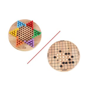 Jogo de tabuleiro para crianças Wooden Jum Six-color 2 em 1