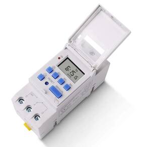 Relé temporizador, temporizador digital, 220V, DIN, automático, 3500W