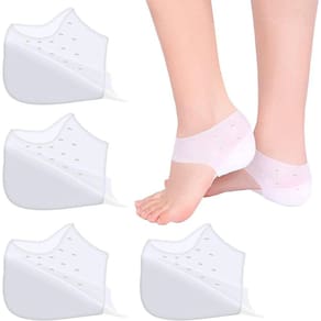 2 pares unissex invisível aumento palmilhas 3cm / 4cm silicone