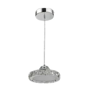 Lâmpada pendente de cristal LED moderna luz de teto lâmpada suspensa (W