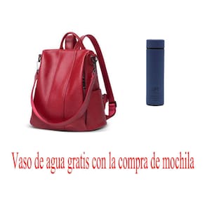 Mochila antirroubo impermeável para mulheres Pu couro Wat livre