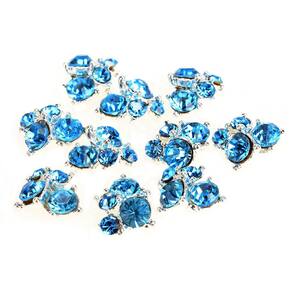 Adesivo de unha 10PCS decoração strass glitter joias todos