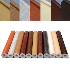 3D 45cm*10m 13 estilo autoadesivo pvc papel de parede de madeira grão