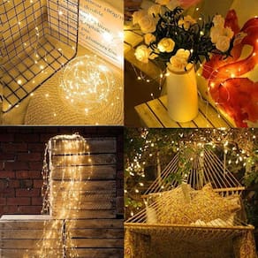 2pcs decorativo levou tira ao ar livre solar de Natal levou luz