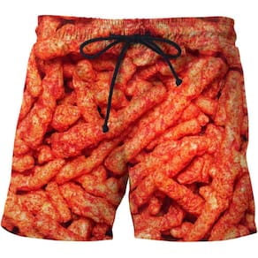 Festa da salsicha Comida Impressa Masculina All Over Pant =(XL)