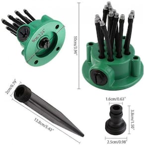 Aspersor de jardim de 360 graus para áreas pequenas (tamanho único)