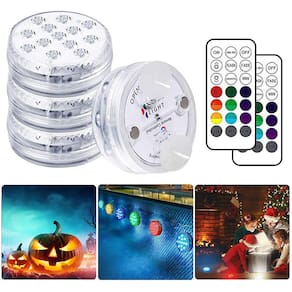 Luzes submersíveis da lâmpada da piscina LED, IP68 impermeável 16 RGB Col