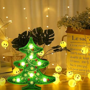 Creative Colorido Árvore de Natal Luz Noturna LED Decorativo
