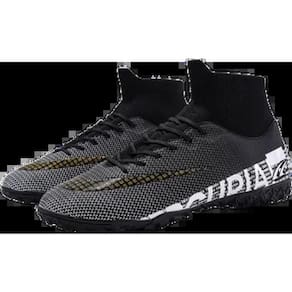 Botas de futebol ao ar livre TF Futebol antiderrapante Cleats Preto 35
