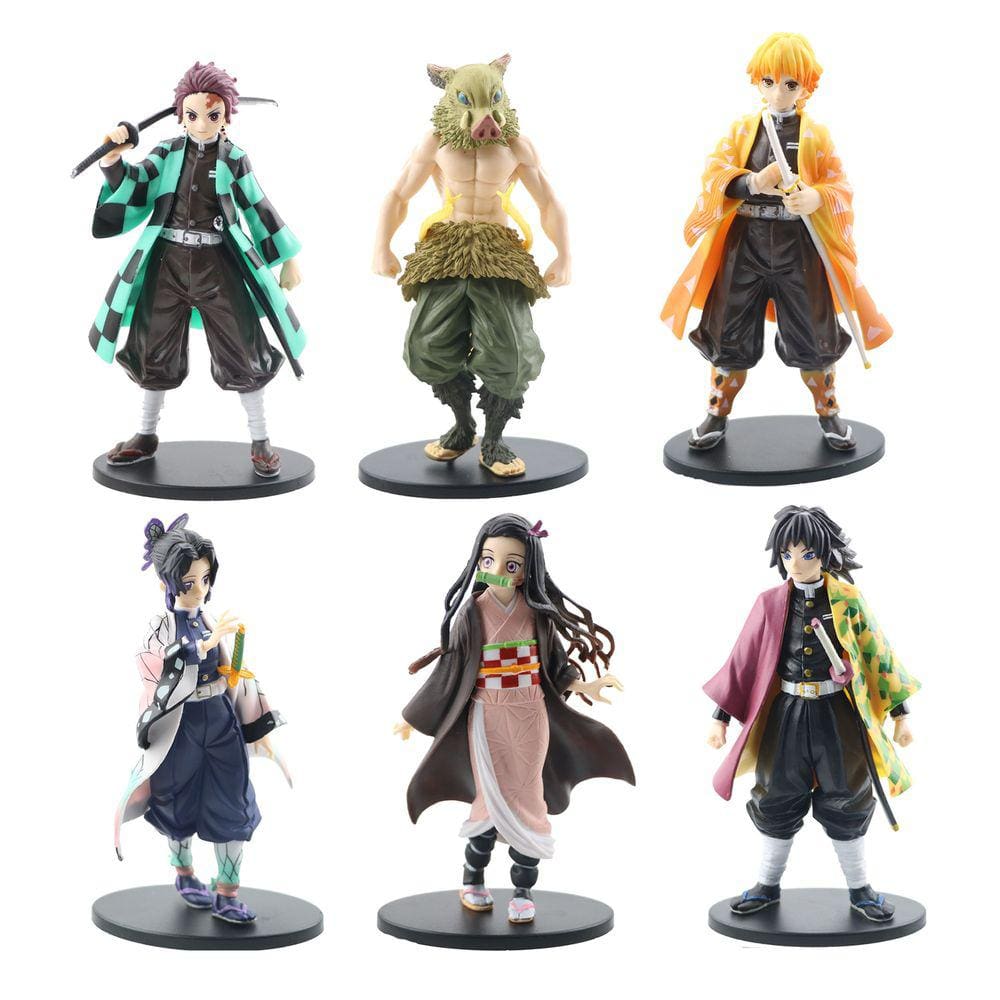Kit 6 Anime Demon Slayer Kimetsu no Yaiba Action Figure j