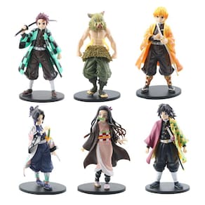 Kit 6 Anime Demon Slayer Kimetsu no Yaiba Action Figure j