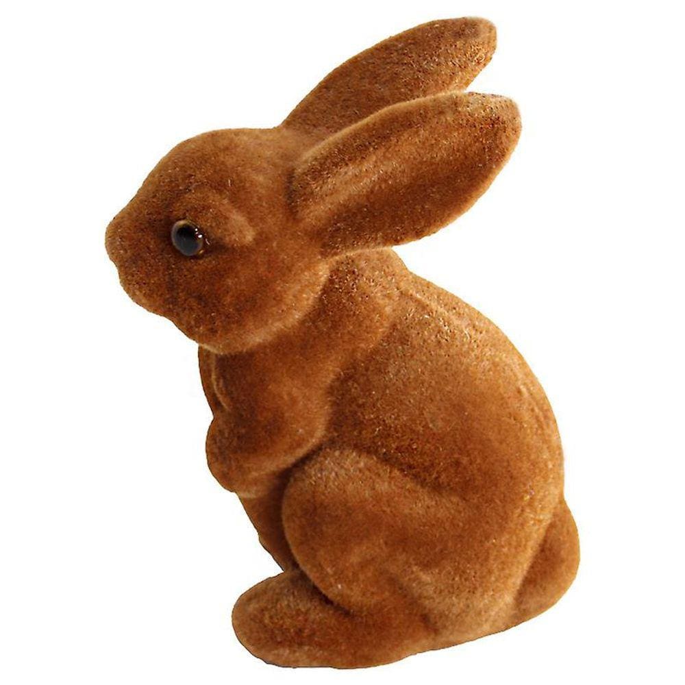Faux musgo sentado coelho ornamento primavera e páscoa decorati