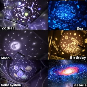 Star Night Light Projector para Crianças com Rotação 360
