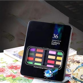 Best seller Aquarelas Recarregável Brush Case 36 Cores