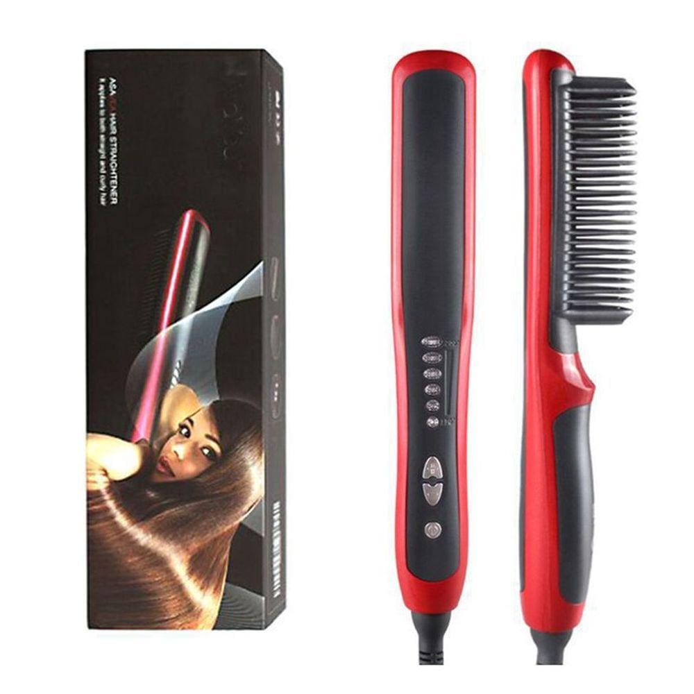 Secador de cabelo de íon negativo com pente aquecido de alisamento duplo