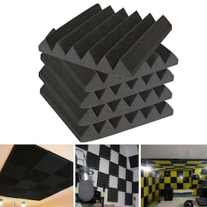 6pcs 30x30x5cm estúdio painel de tratamento de espuma acústica