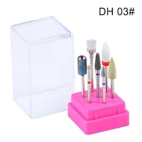 7pcs Pro Electric Nail Drill Acessório Cerâmica Diamond Nail