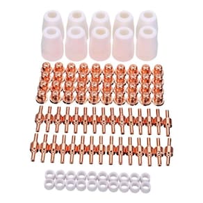 Conjunto 100 Consumíveis Eletrodos Bico Cortador de Plasma