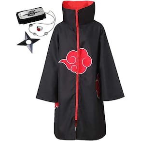 Cosplay Robe Akatsuki Traje Uniforme Manto XS