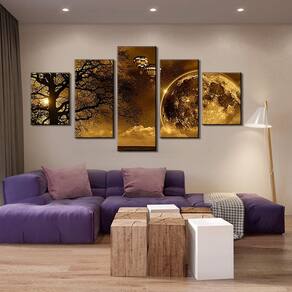 Imagem decorativa 5 peças sem moldura 30*40*2 30*60*2 3