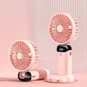 4000mAh Digital Display Dobrável Aromaterapia Ventilador (Rosa)