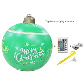 Decorações de bolas de Natal Luminous Charging 60cm