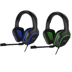 Auscultadores para jogos de 3,5 mm com redução de ruído para PS4/S