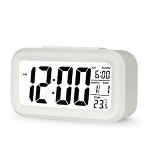 Despertador digital LED com funções de alarme e soneca equi