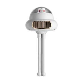 Octopus Fan Rotating Fan Balançando Cabeça USB Ventilador Recarregável W