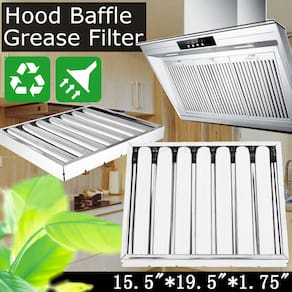 Filtro de prata 40x50x5cm aço inoxidável exaustor comercial Grea