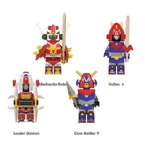 Samurai Minifiguras Blocos de Construção Crianças Toy Gift 4pcs (O