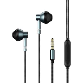 REMAX RM-201 Dry Wired Headphone Metal Music Call com microfone (O