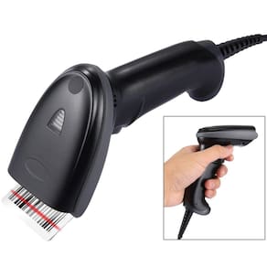 Scanner de código de barras Leitor de código de barras portátil com fio USB a laser