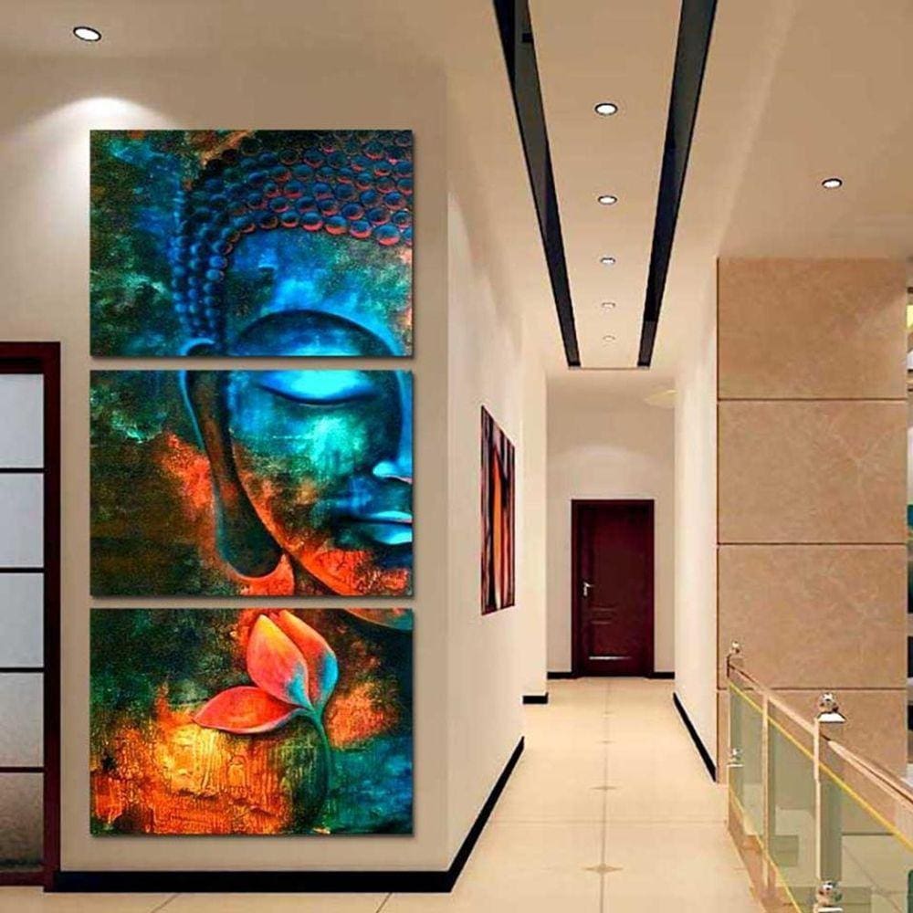 Imagem decorativa 3 peças sem moldura 30*60*3