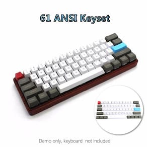61 Chave ANSI Posição Tipo PBT para 60% Keyboar Mecânico