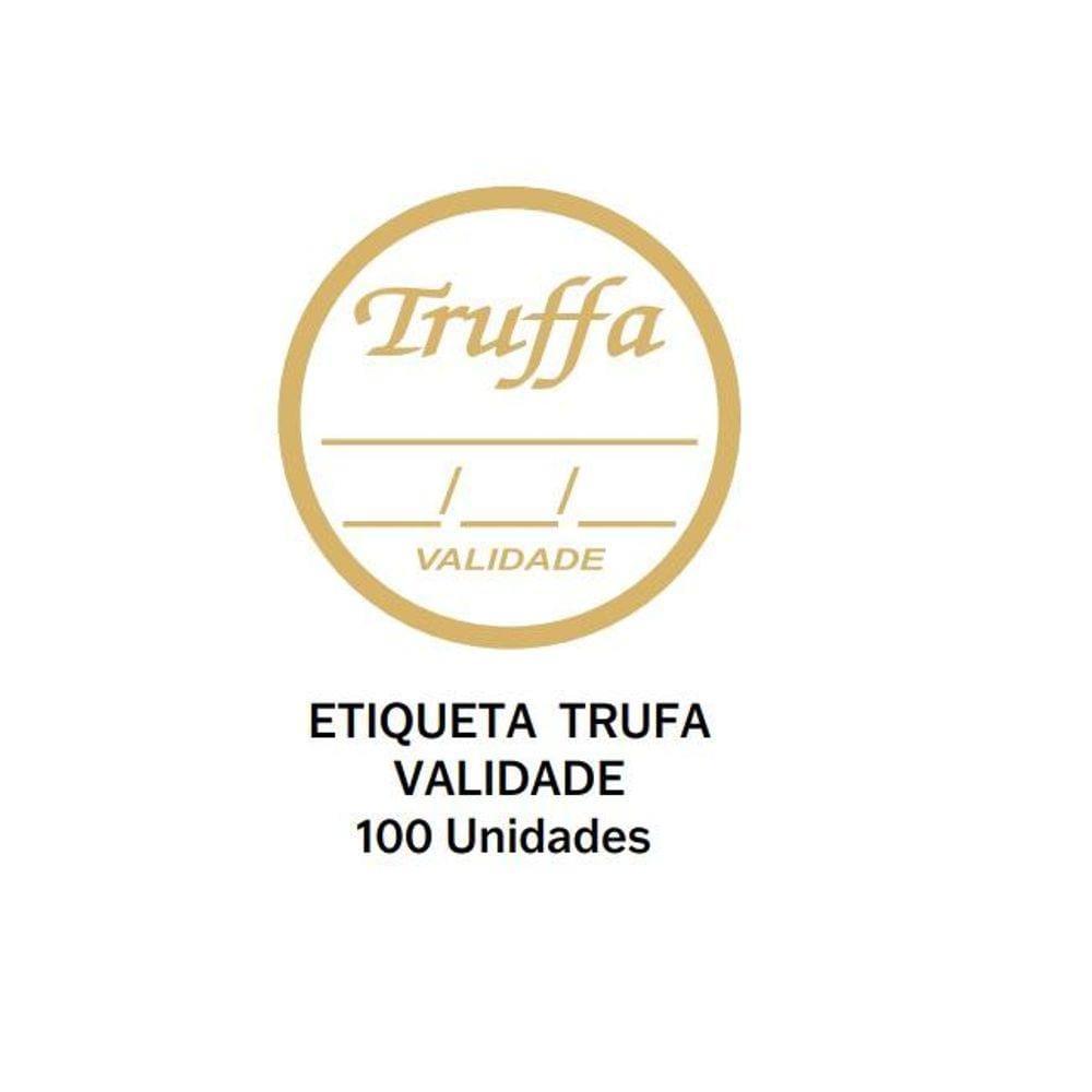 Kit 100 Etiquetas Trufa Sabor Validade 3x3cm