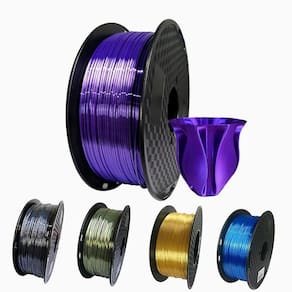 Azul de seda#Coloful 1.75mm PLA Filamento para impressora 3D 500G brilhante