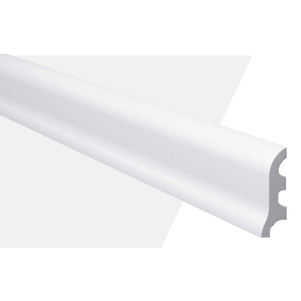 Rodapé de Poliestireno MD6 17mm x 244cm x 5,5cm Branco