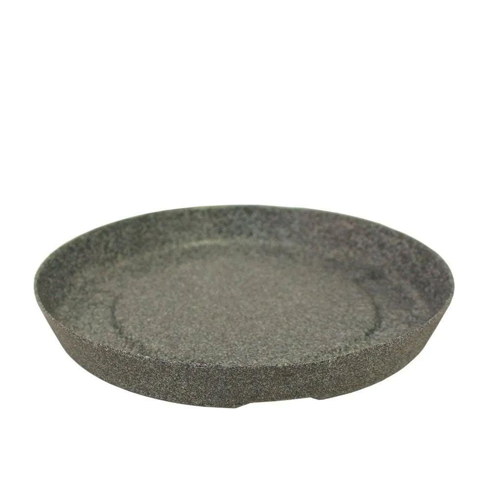 Prato para Vasos de Planta Redondo Slim 36 Mármore
