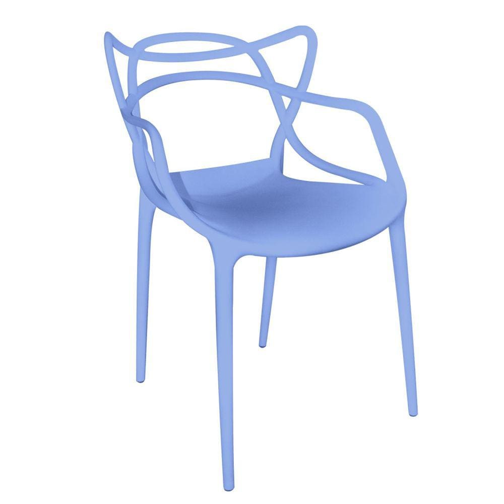 Cadeira para Sala de Estar Berrini Azul Aço