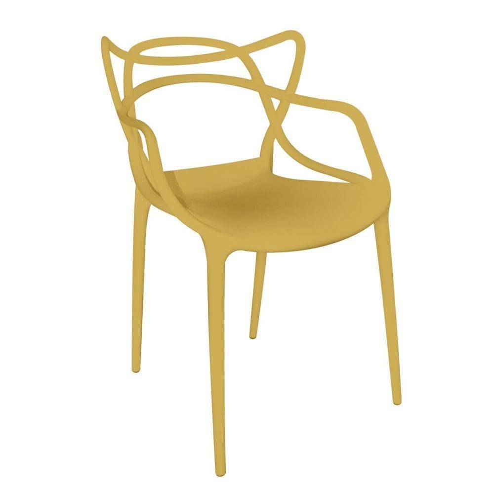 Cadeira para Sala de Estar Berrini Amarelo Lumi