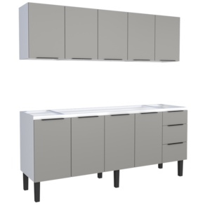 Conjunto Cozinha Jupter Gabinete- Aereo Aço 200 Mt Cozimax