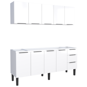Conjunto Cozinha Jupter Gabinete - Aereo 2.00 Mt Cozimax