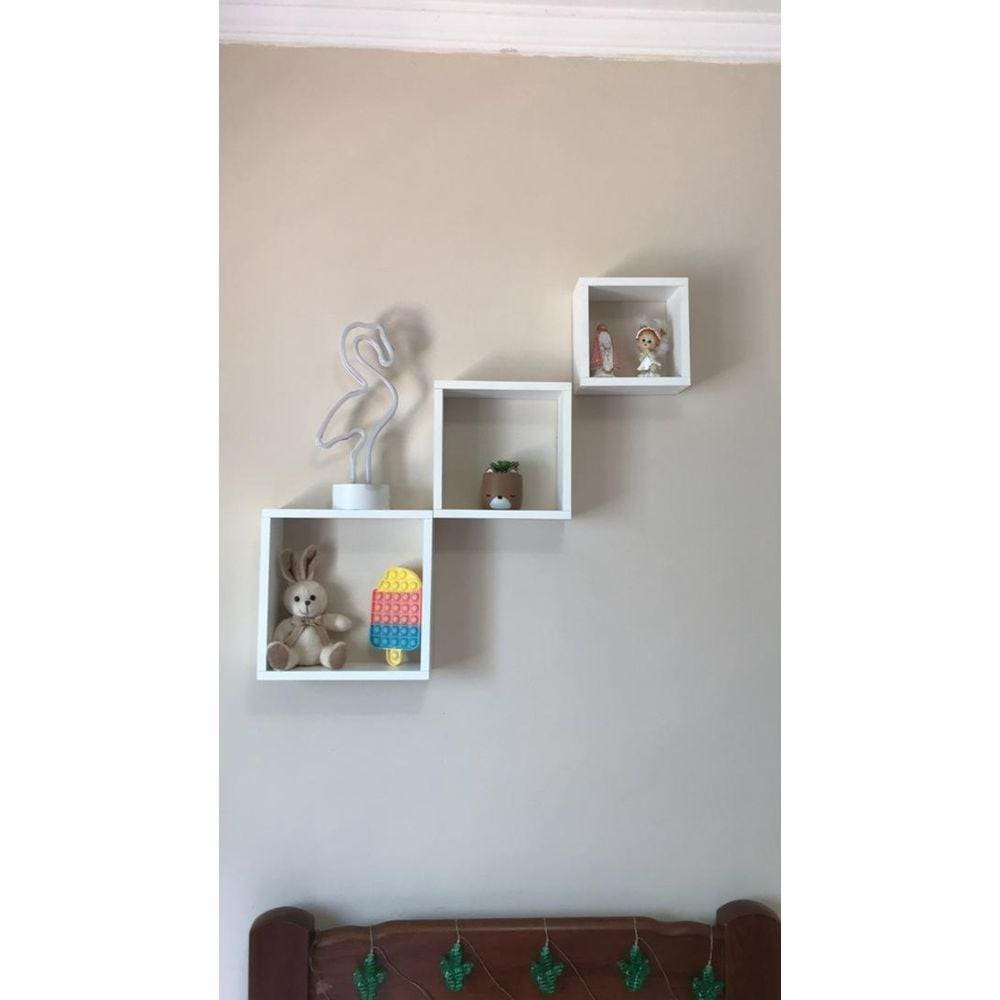 Combo 3 Nichos Sala Quarto Cozinha Banheiro Mdf- 10 Prof.