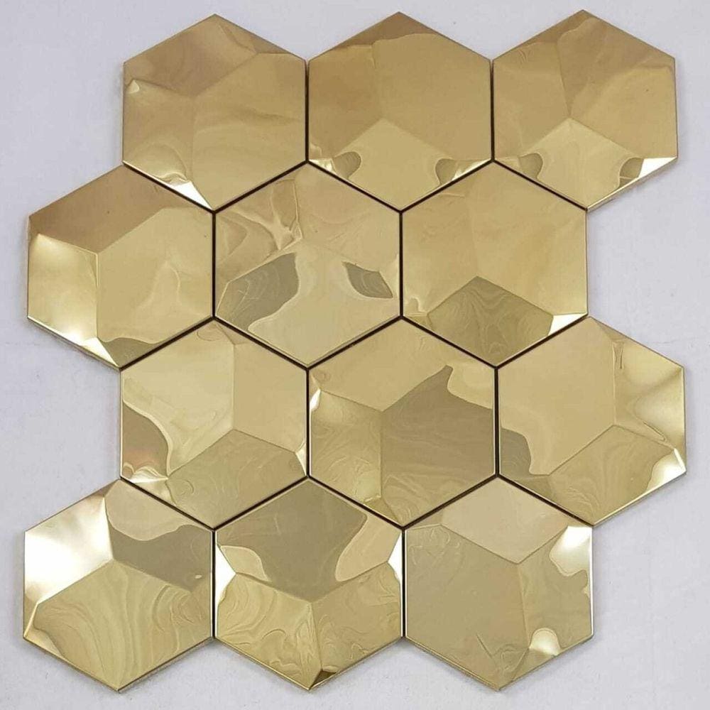 Pastilha de Metal Glass Mosaic  ax 29 Gold